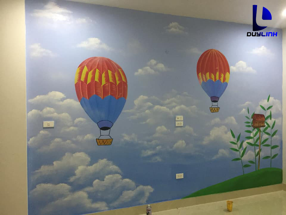 Vẽ tranh tường cho trung tâm Ngoại Ngữ EDEMY, Hoàng Mai, Hà Nội ảnh 2