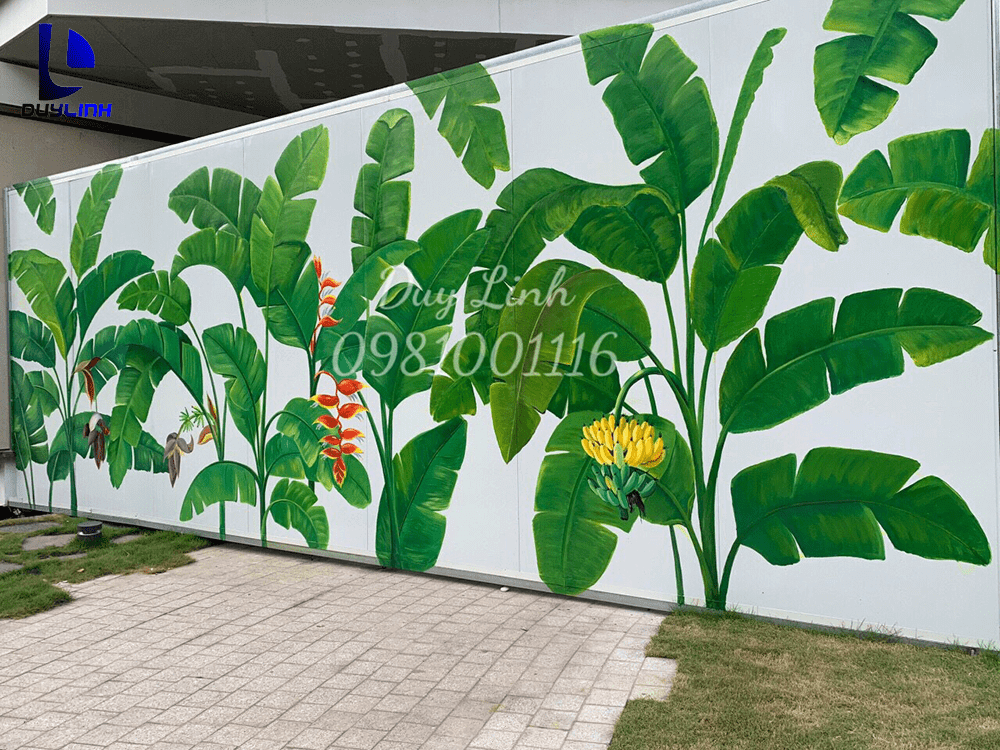 Vẽ tranh tường tại Trung tâm hội nghị quốc gia-Hà Nội