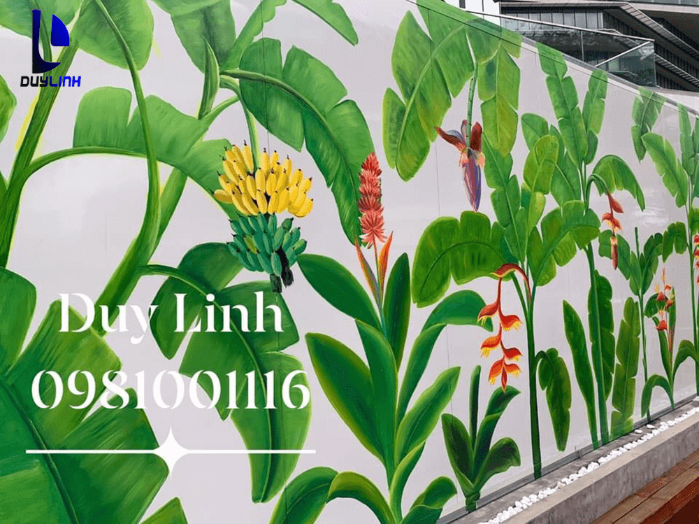 Vẽ tranh tường tại Trung tâm hội nghị quốc gia-Hà Nội