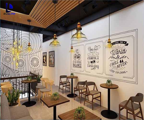 Vẽ tranh tường 3D quán cafe xu hướng thiết kế mới