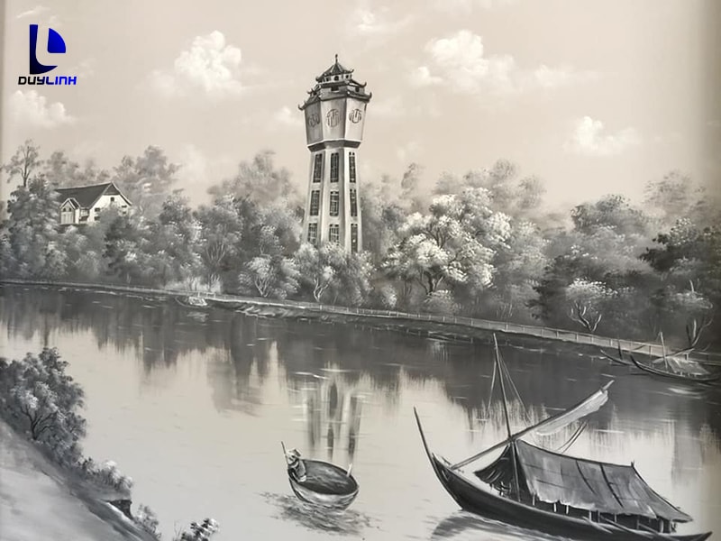 Vẽ trang trí tranh tường cho hệ thống trà chanh 1975 tại ngã tư Võ Văn Kiệt - Tp. Phan Thiết